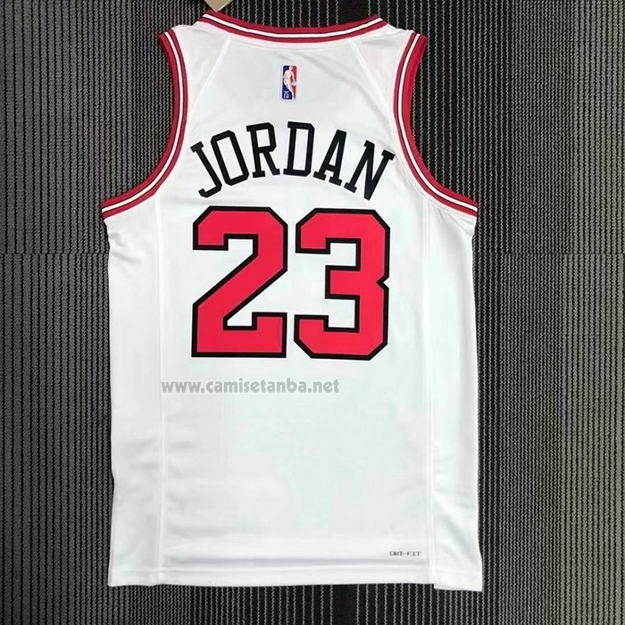 Camiseta Chicago Bulls Michael Jordan #23 Association 2021 Blanco